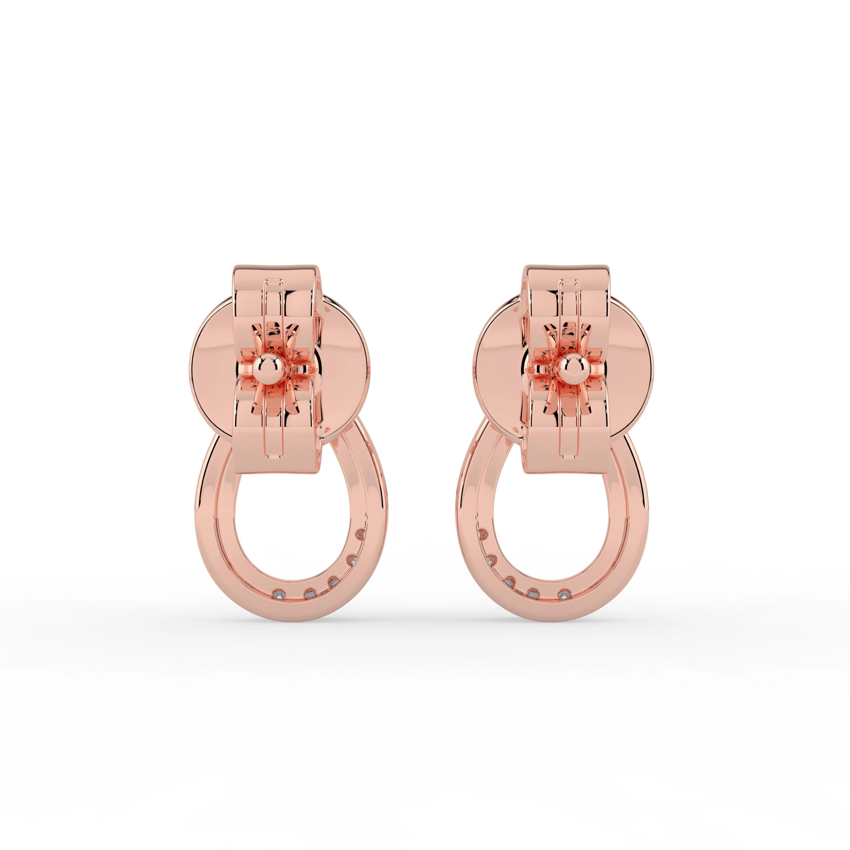 Celeste Twilight Spark Teardrop Curve Stud Earrings