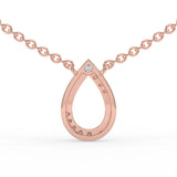 Celeste Sparkling Teardrop Twist Pendant