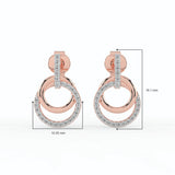 Celeste Amber Glow Drop Earrings