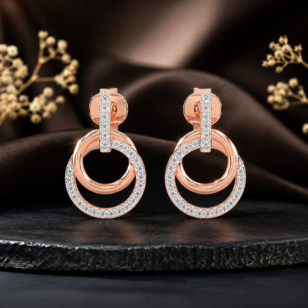 Celeste Amber Glow Drop Earrings