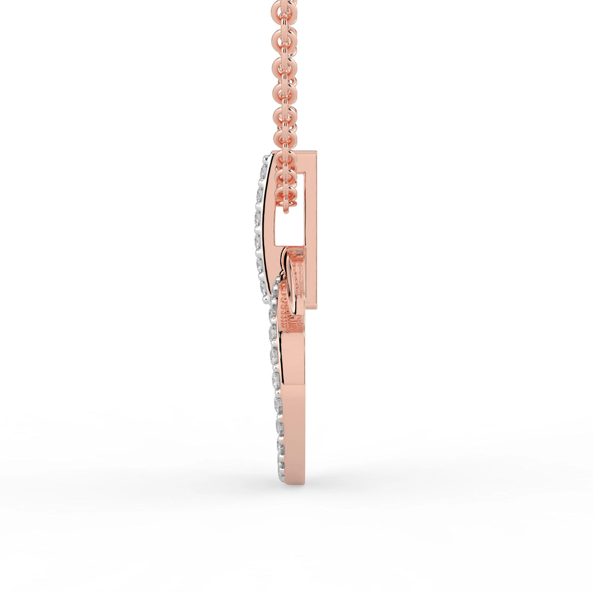 Celeste Radiant Double Circle Drop Pendant