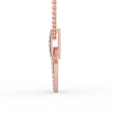Celeste Radiant Double Circle Drop Pendant