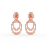 Celeste Twin Arc Spark Drop Earrings
