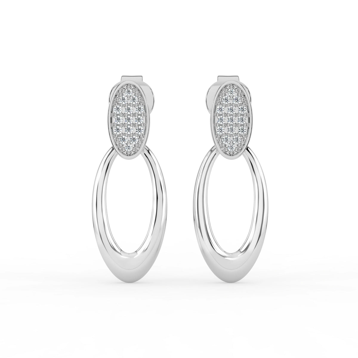 Celeste Luxe Oval Cascade Drops