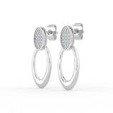 Celeste Luxe Oval Cascade Drops