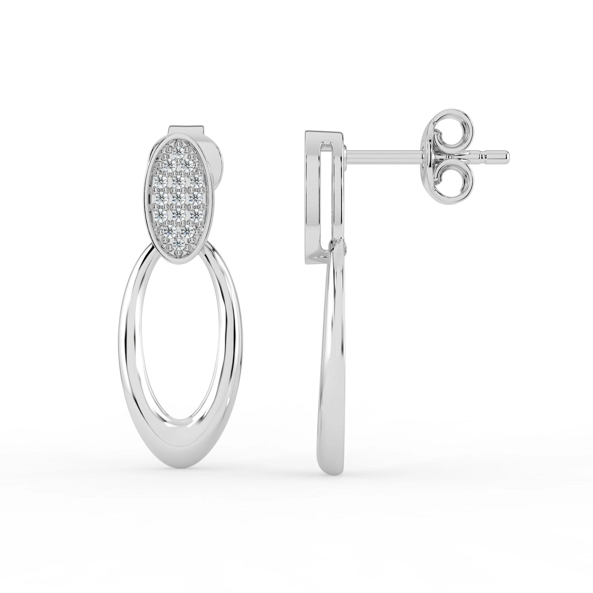 Celeste Luxe Oval Cascade Drops