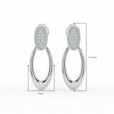 Celeste Luxe Oval Cascade Drops