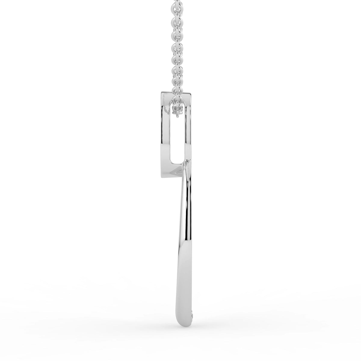 Celeste Oval Spark Halo Drop Pendant