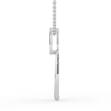 Celeste Oval Spark Halo Drop Pendant