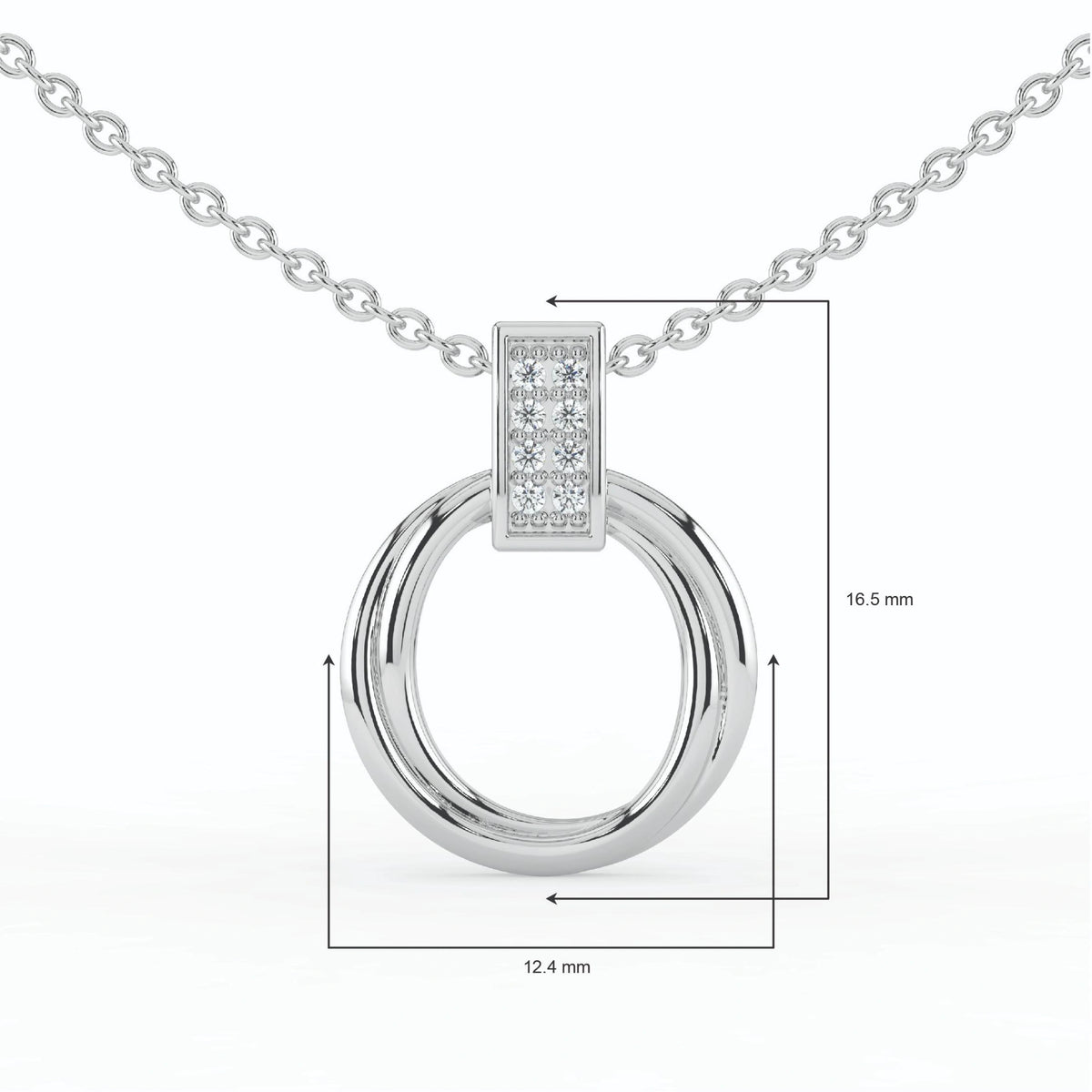 Celeste Chic Curve Spark Pendant