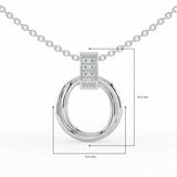 Celeste Chic Curve Spark Pendant