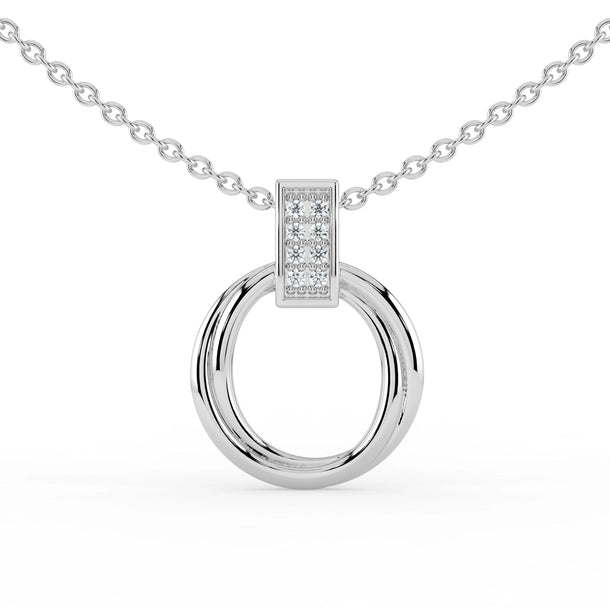 Celeste Chic Curve Spark Pendant