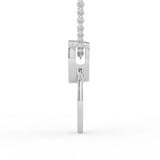 Celeste Teardrop Spark Double Hoop Pendant