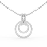 Celeste Dual Circle Sparkle Pendant