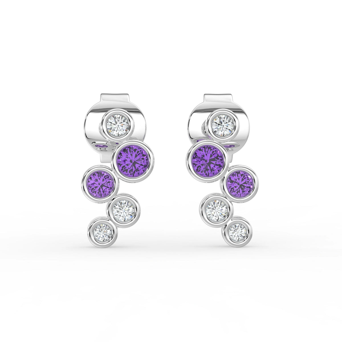 Celeste Dazzling Pear Halo Drop Earrings