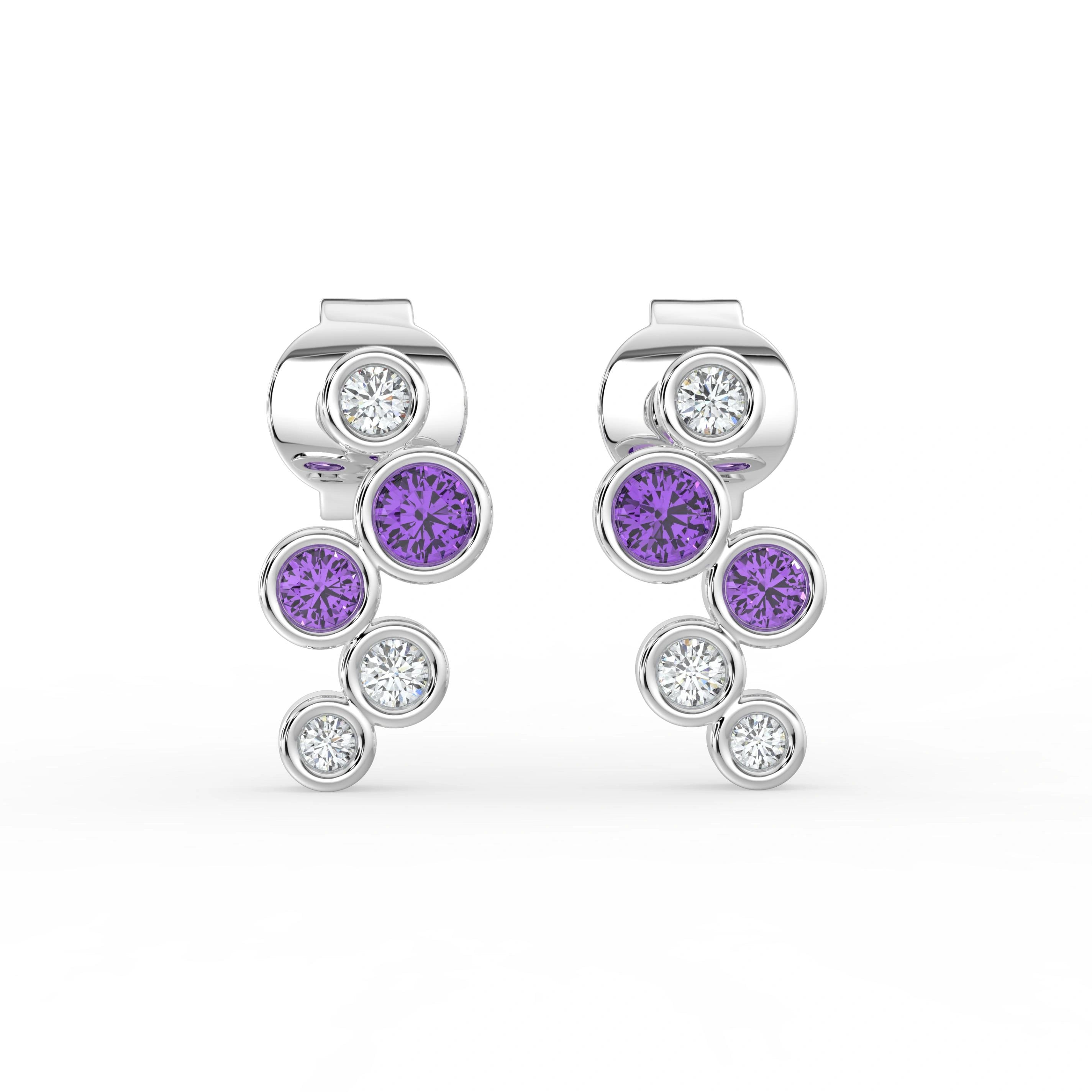 Celeste Dazzling Pear Halo Drop Earrings