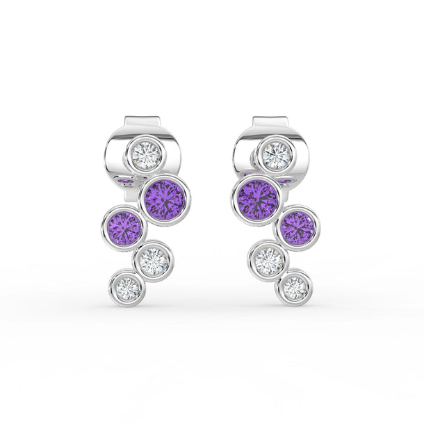 Celeste Dazzling Pear Halo Drop Earrings