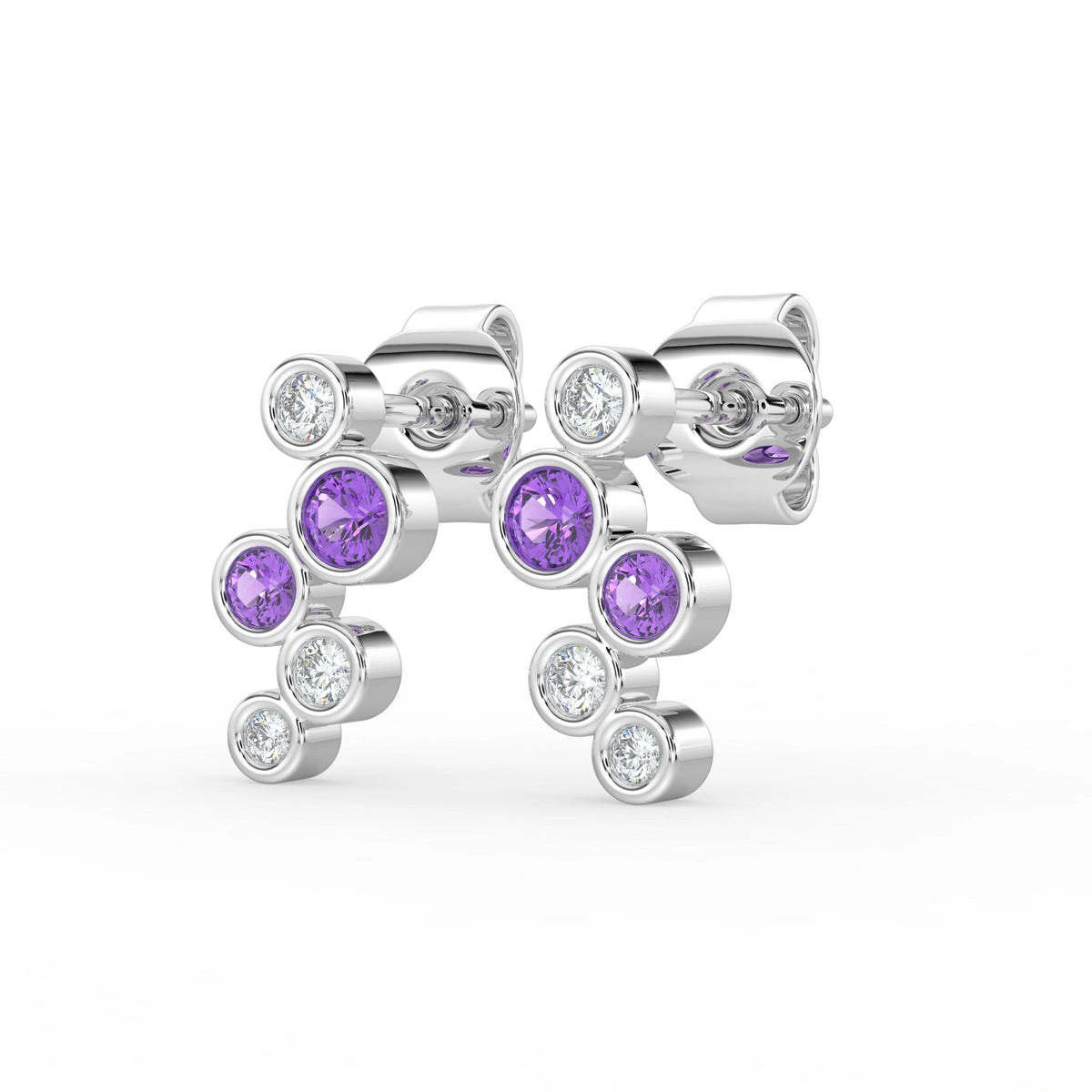 Celeste Dazzling Pear Halo Drop Earrings