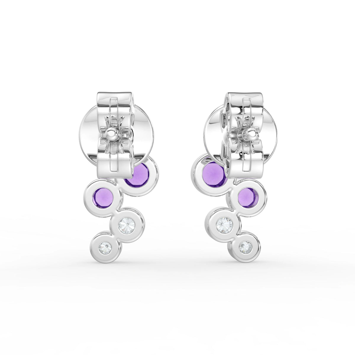 Celeste Dazzling Pear Halo Drop Earrings
