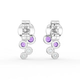 Celeste Dazzling Pear Halo Drop Earrings