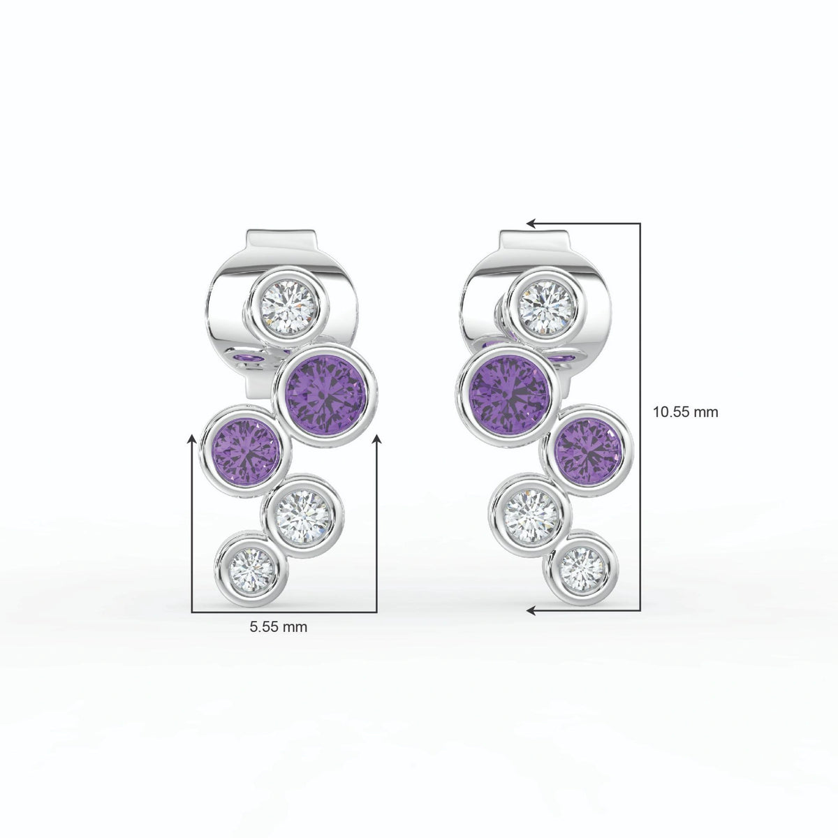 Celeste Dazzling Pear Halo Drop Earrings