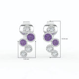 Celeste Dazzling Pear Halo Drop Earrings