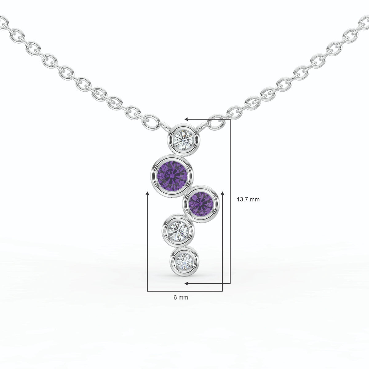 Celeste Cascading Spark Drop Pendant