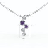 Celeste Cascading Spark Drop Pendant