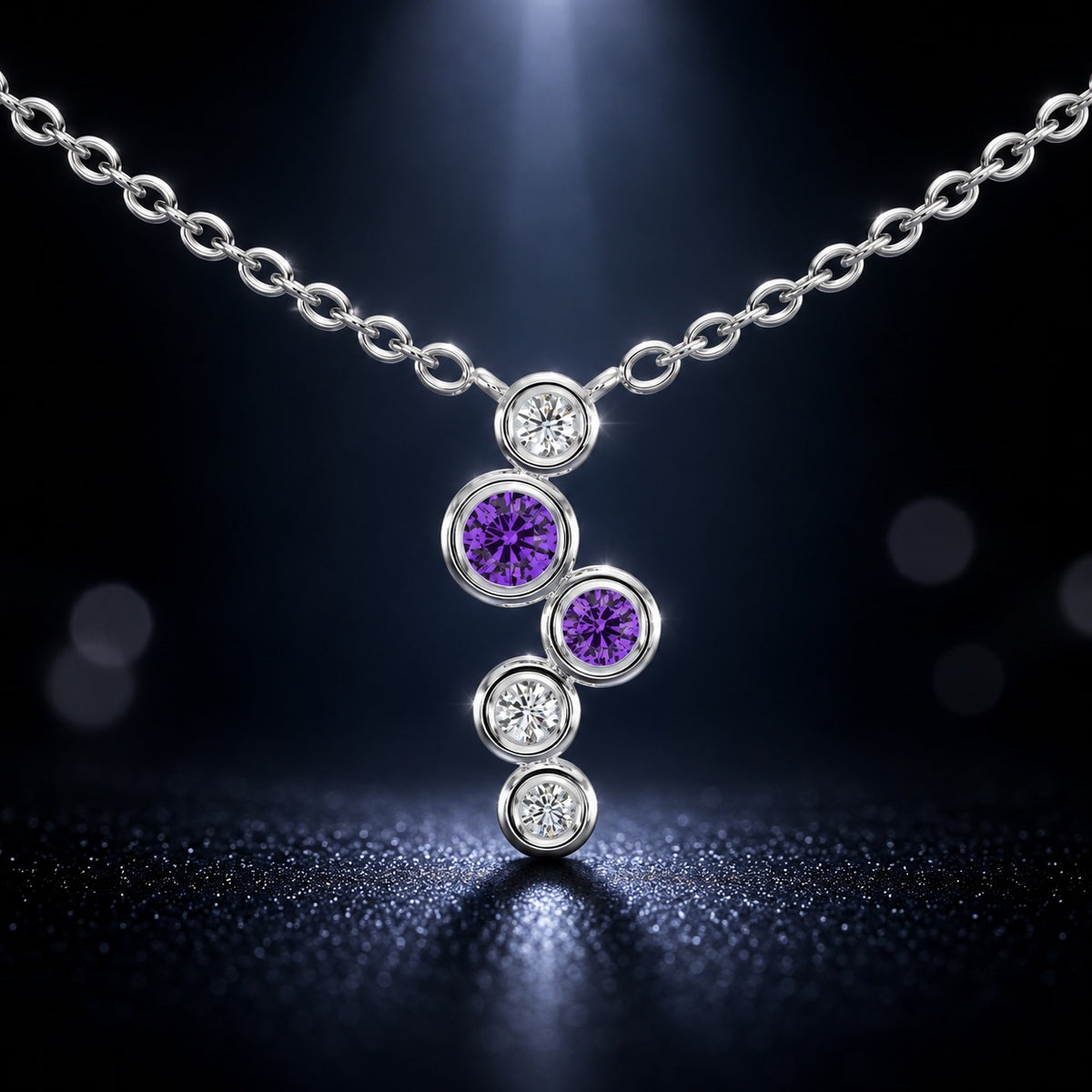 Celeste Cascading Spark Drop Pendant