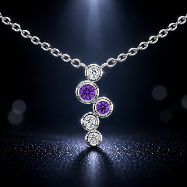 Celeste Cascading Spark Drop Pendant