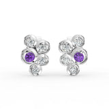Celeste Sparkling Teardrop Loop Drop Earrings