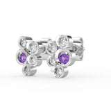 Celeste Sparkling Teardrop Loop Drop Earrings