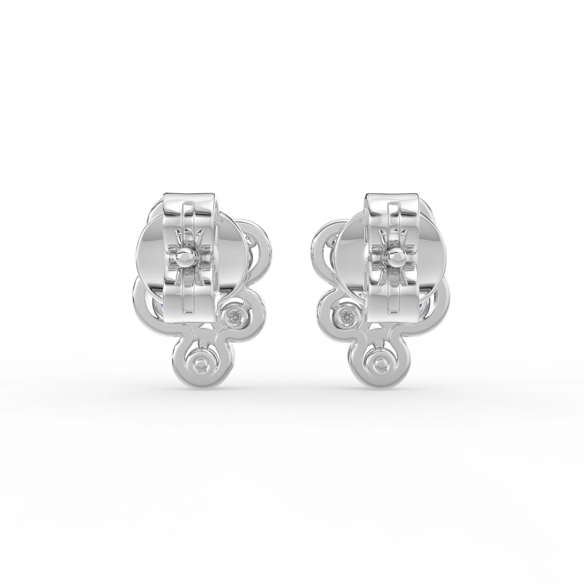 Celeste Sparkling Teardrop Loop Drop Earrings