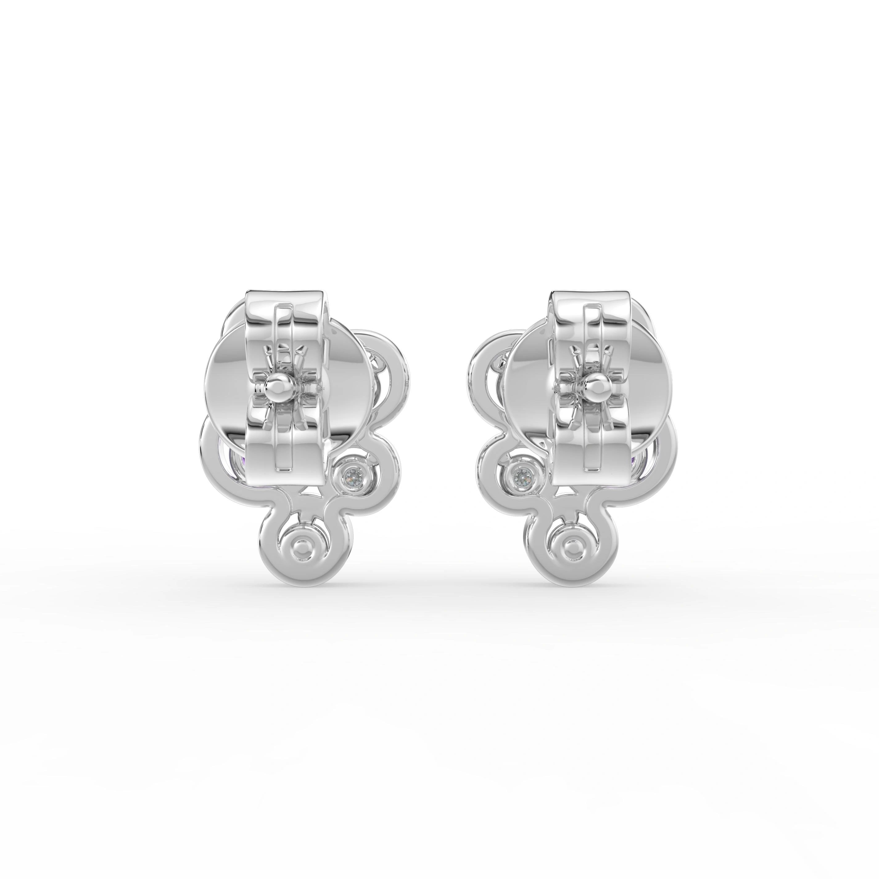 Celeste Sparkling Teardrop Loop Drop Earrings