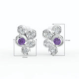 Celeste Sparkling Teardrop Loop Drop Earrings