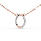 Celeste Oval Halo Spark Pendant