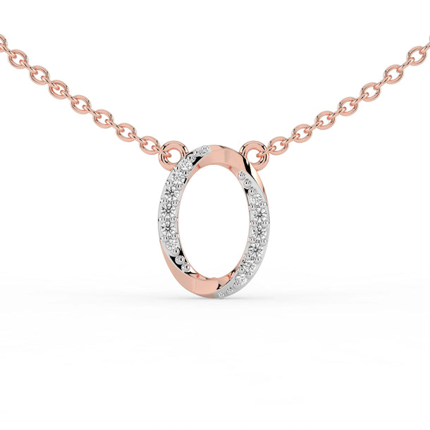 Celeste Oval Halo Spark Pendant