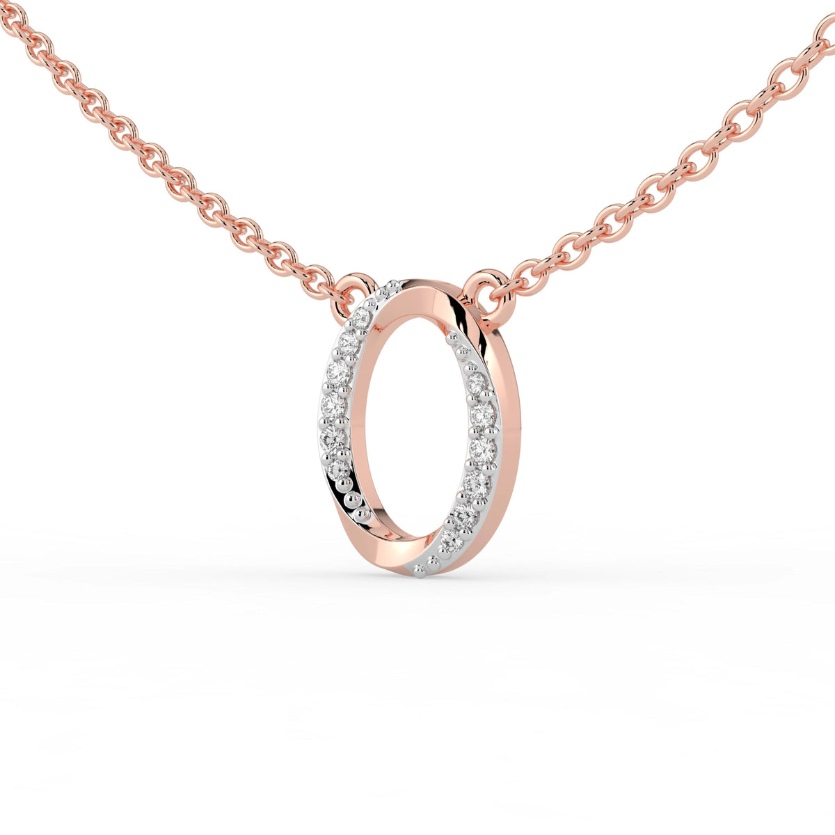 Celeste Oval Halo Spark Pendant