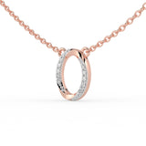 Celeste Oval Halo Spark Pendant