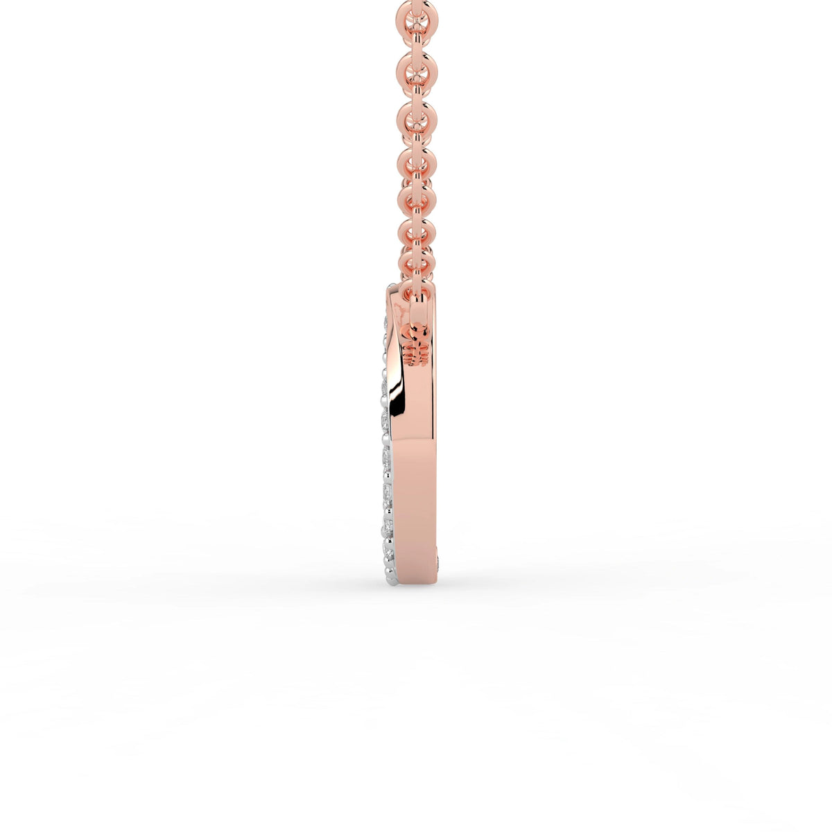 Celeste Oval Halo Spark Pendant