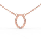 Celeste Oval Halo Spark Pendant