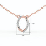 Celeste Oval Halo Spark Pendant