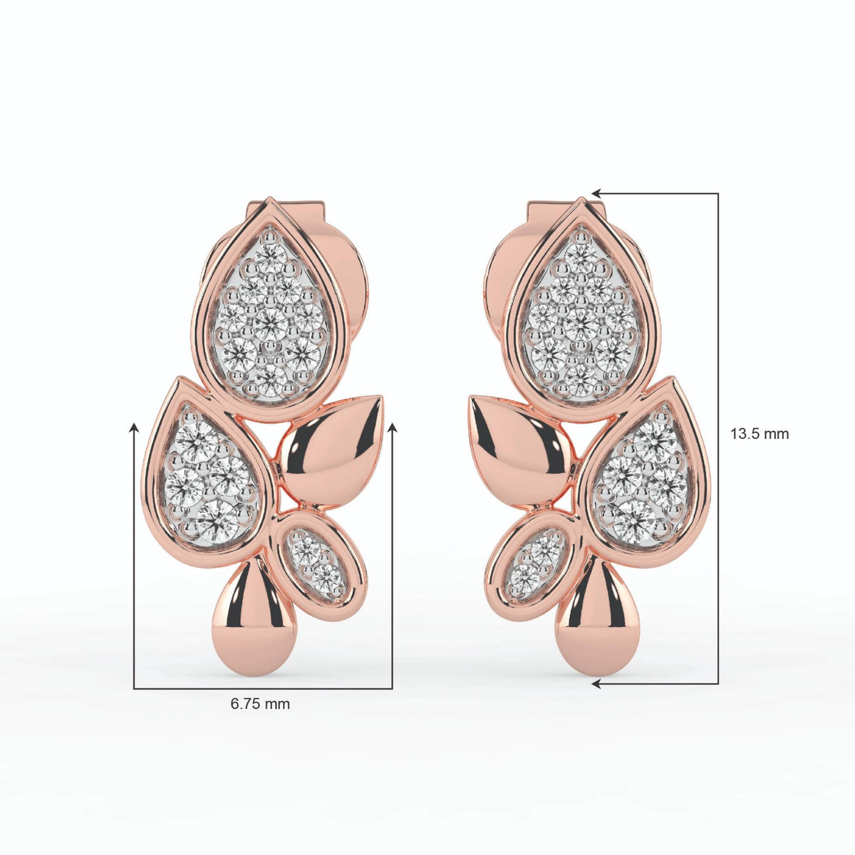 Celeste Spark Petal Studs