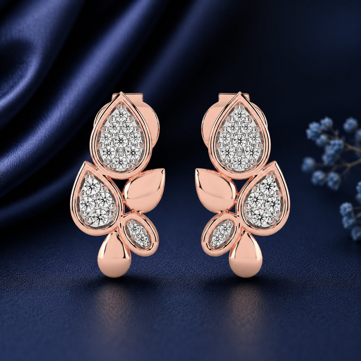 Celeste Spark Petal Studs