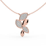 Celeste Gleam Leaf Cascade Pendant