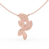 Celeste Gleam Leaf Cascade Pendant