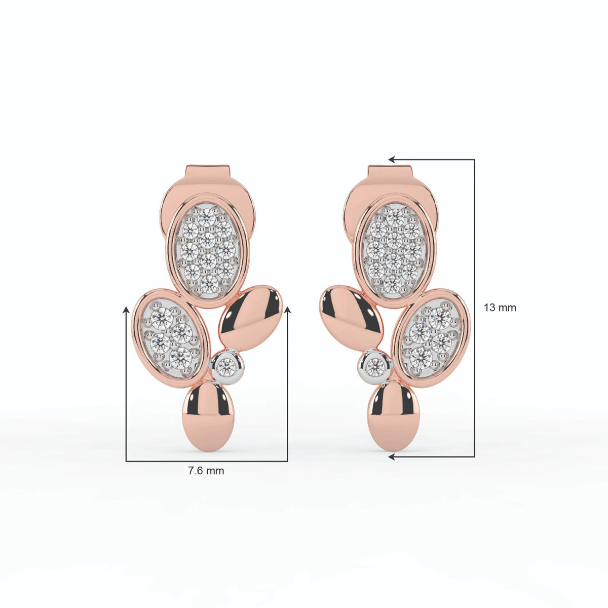 Celeste Petal Glow Spark Studs