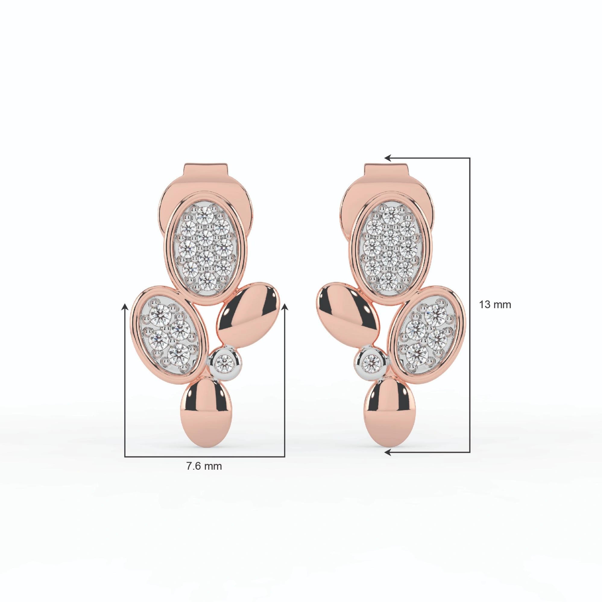 Celeste Petal Glow Spark Studs