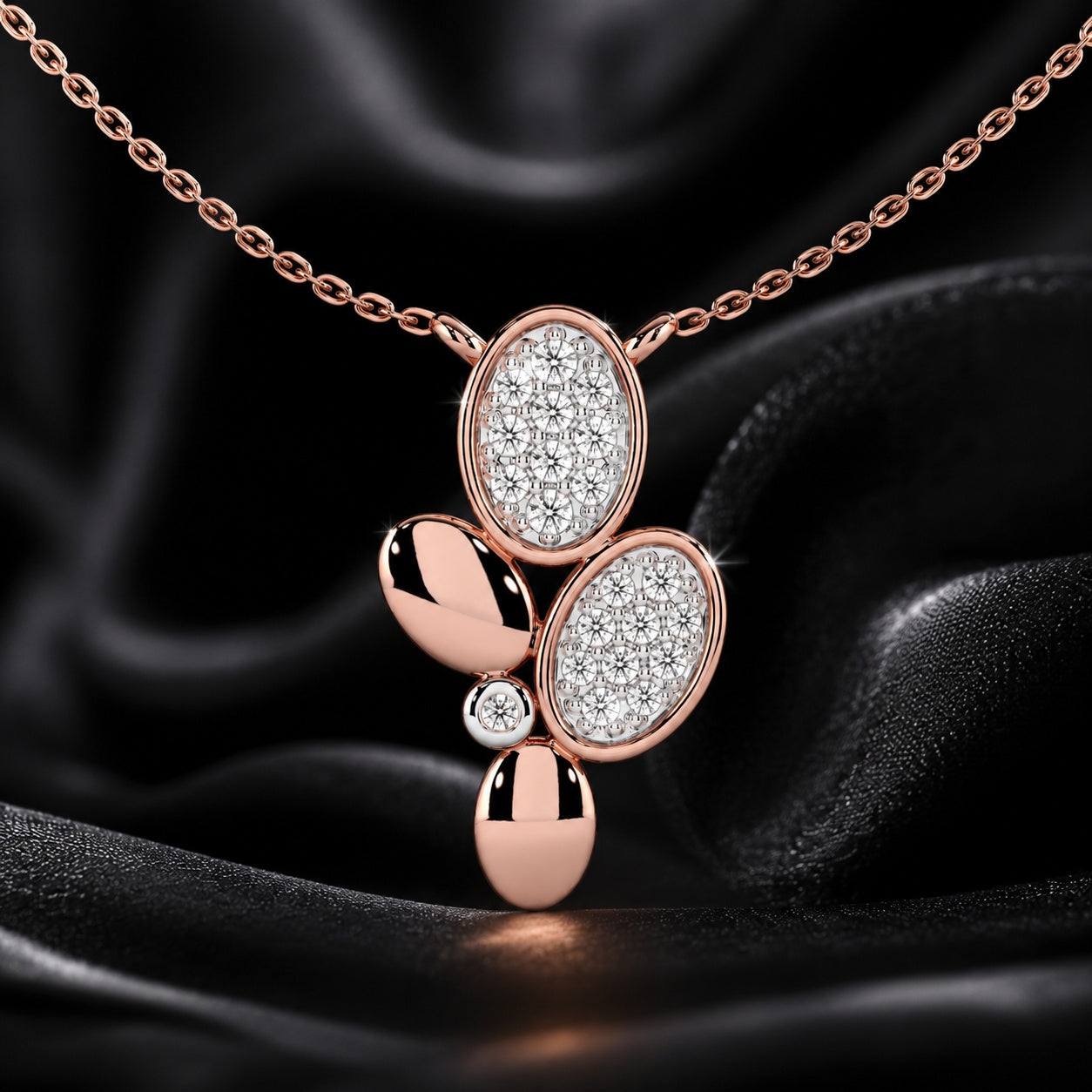 Celeste Golden Bloom Spark Pendant