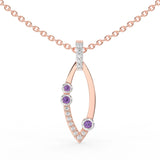 Celeste Radiant Curve Spark Pendant